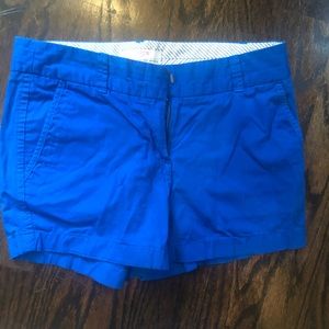 J crew Chino Blue broken-in 3” short size 2